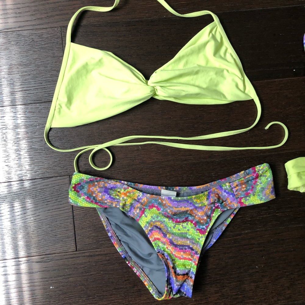 L space bikini top and bottom swimsuit